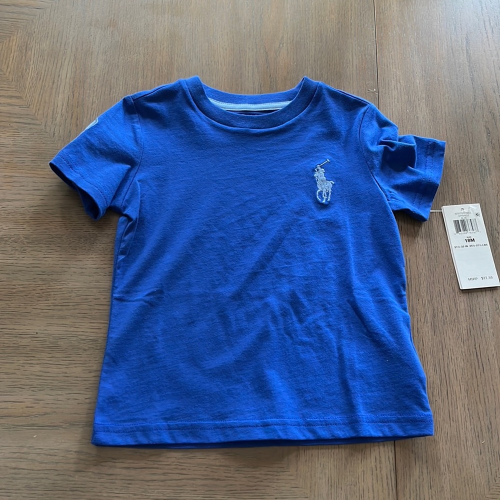 NWT Ralph Lauren Monogram T-shirt Size 18m